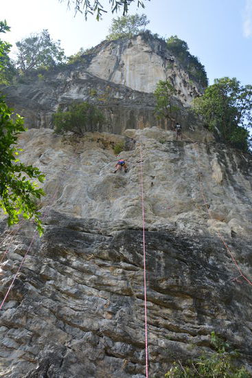 Die Routen waren so an die 18m hoch