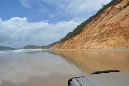 immer am Strand entlang... 