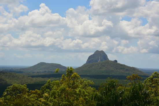 Die Glasshouse Mountains