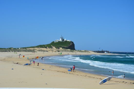 Nobbys Head Beach in Newcastle