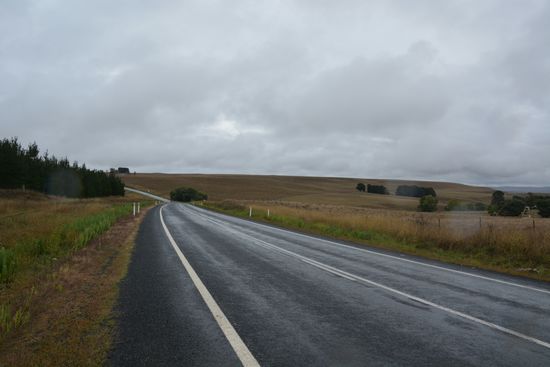 Mal wieder Regenwetter, aber in dieser Landschaft macht das auch den Charm aus.