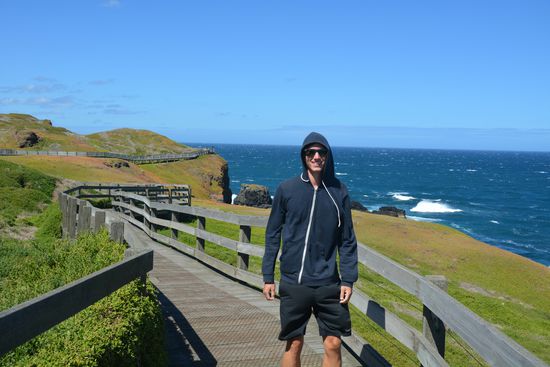 Der Wind war so stark, dass man sich fast anlehnen konnte 