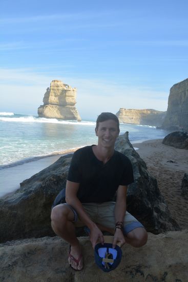 Am Strand bei den Gibson steps