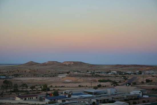 Mit tollem Regenbogenhimmel