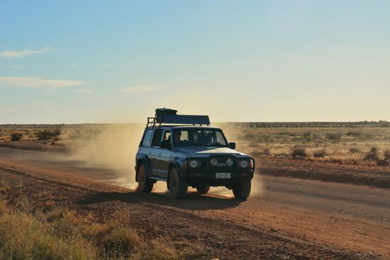 mit schön viel Staub 