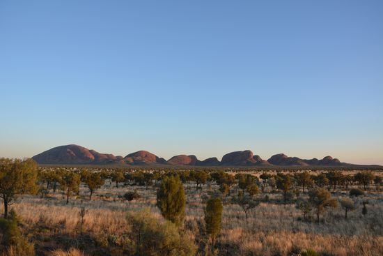 Die Kata Tjuta waren dagegen eher unspektakulär