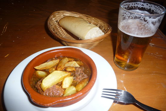...und die letzten TAPAS in meinem Lieblingsrestaurant (1,20€ inkl. Bier!)
Nun geht´s wieder nach Pirna und an die Vorbereitung der Radtour.
