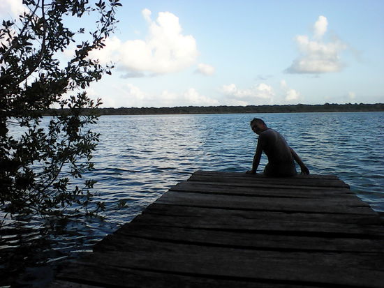 An der Blauen Lagune.