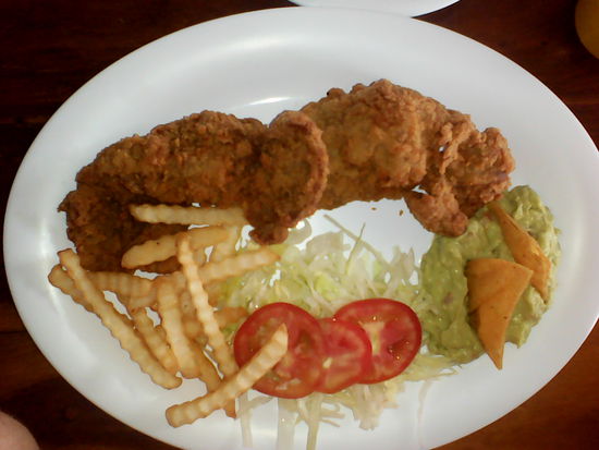 Auch wenn bei Janas Portion  die Kartoffeln übersichtlich  angeordnet  sind 