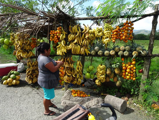 Verpflegungsstelle an der Straße