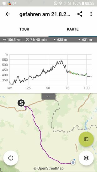 Am Abend zeigte der Tacho 100km mehr an und ich erreichte ziemlich platt unsere Freunde in Štěkeň bei Strakonice, deren Töchter vor Jahren als Gastkinder bei uns wohnten.
