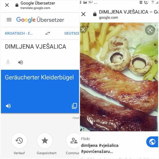 Das passiert,  wenn mal Google beim Übersetzen helfen lässt....