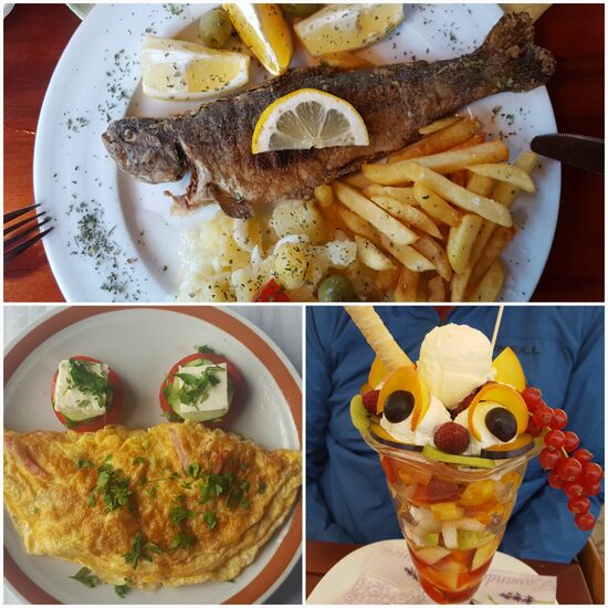 Das Essen ist lecker, als Vegetarier hätte man es schwer. 