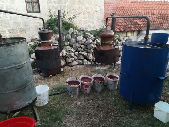 Die Suche nach einer Unterkunft ist heute etwas beschwerlich, aber wir fragen bei einem “Brennmeister“, der uns (einen Raki) und einen guten Tipp gibt.