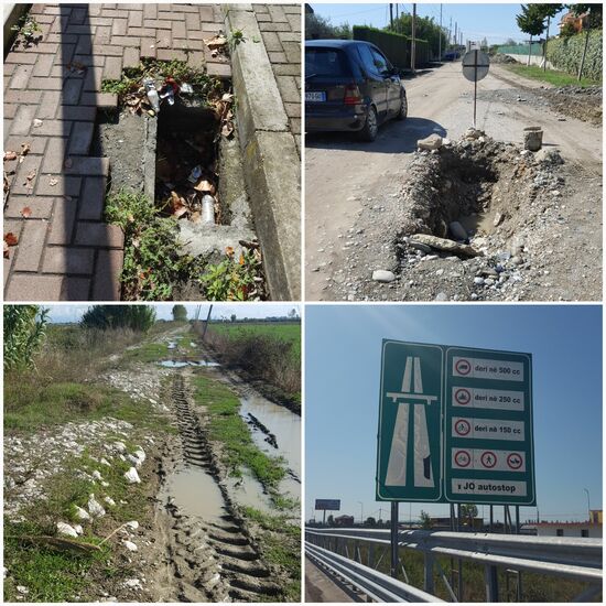 Es sind nur 60km, aber die "Straßen" sind diesmal doch speziell,  so dass ich schließlich die Autobahn wähle.