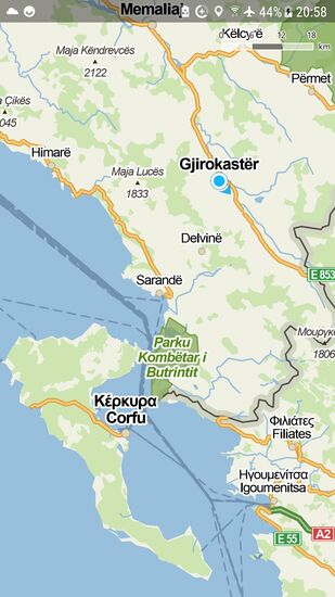 Die Strecke von Himarë nach Sarandë ist läppische 54km lang und beinhaltet 1350 Höhenmeter.