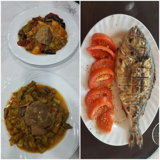 Dagegen sind (für uns) die Preise im Restaurant günstig, eine Suppe oder ein Eintopf sind manchmal schon für unter 2€, Fisch oder Lammbraten ab 6€, Hühnerfleisch ab 3€, ein 0,5l Bier für 1,65€, Espresso Kaffee für 0,40€ zu bekommen.