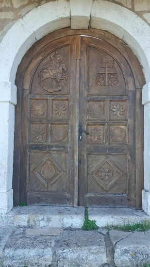 Die (leider verschlossene) Tür von St. Georges Monastery.