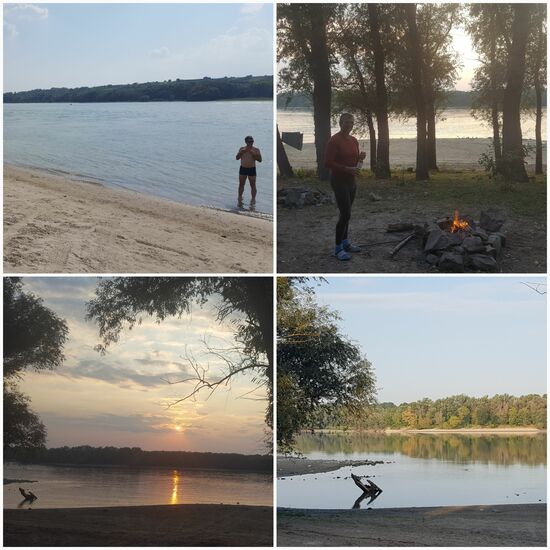 Nein, an der Donau findet man mehrere Badestrände, teilweise mit (kostenlosen) Campingplätzen, warme Dusche, Stromanschluss, Sitzgelegenheit inklusive.