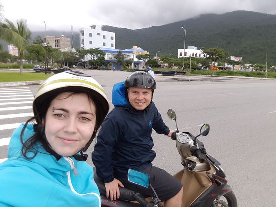 Schon ein wenig fertig, nach der langen aufregenden Fahrt