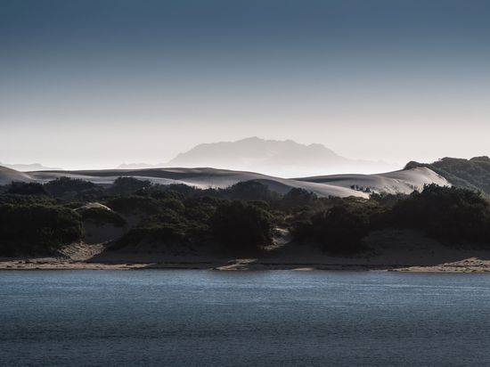 Blick vom B&amp;B auf die gegenüberliegende Seite des Boesmansrivier