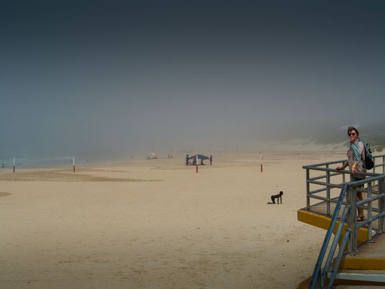 Jeffreys Bay im Nebel