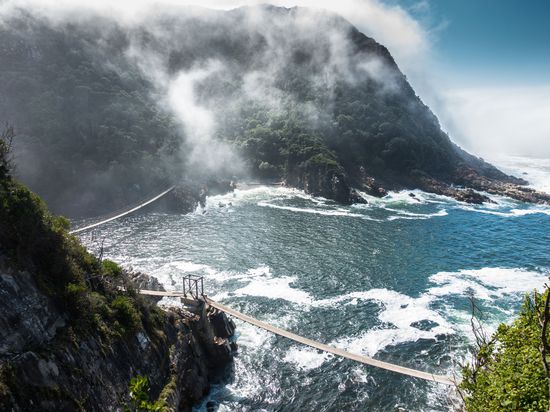 Blick auf die Suspension Bridge