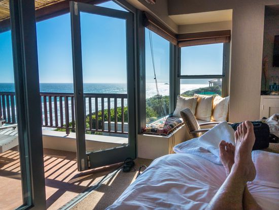 Dover-On-Sea: Aussicht vom Bett, so kann man relaxen