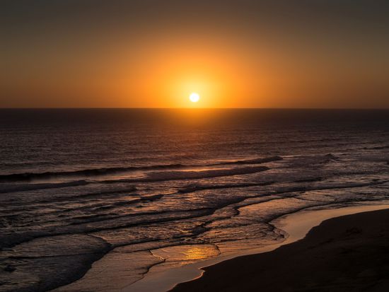 Sonnenuntergang im Dover-On-Sea