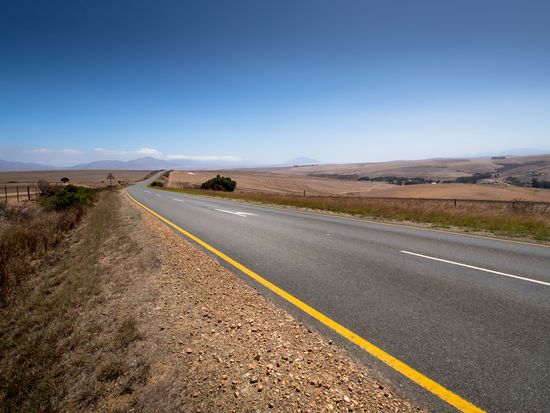 Auf der R326, ca. 50 km vor Hermanus