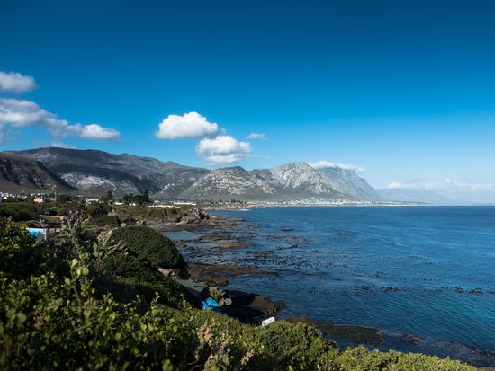 Blick von der Promenade in Hermanus