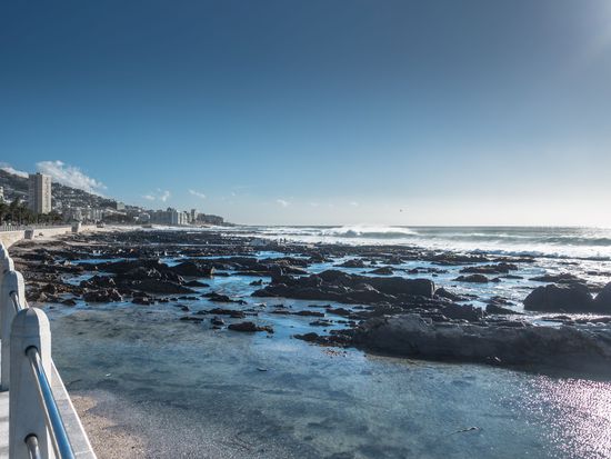 Auf der Sea Point Promenade in Kapstadt