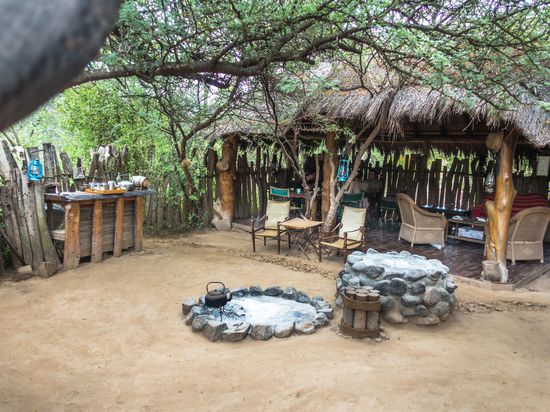 Aufenthaltsbereich im Quatermain's