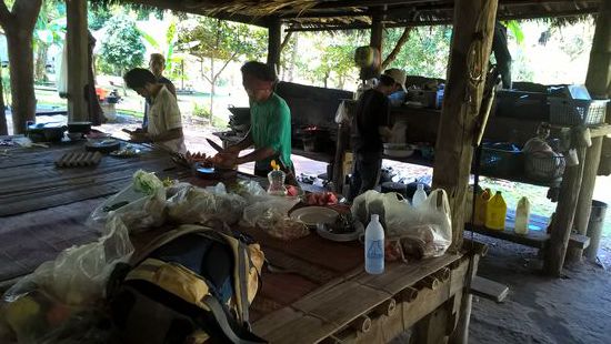 Unsere Guide's beim kochen.