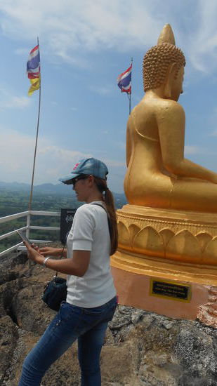 Das Ziel erreicht, Buddafigur Tha Phe.