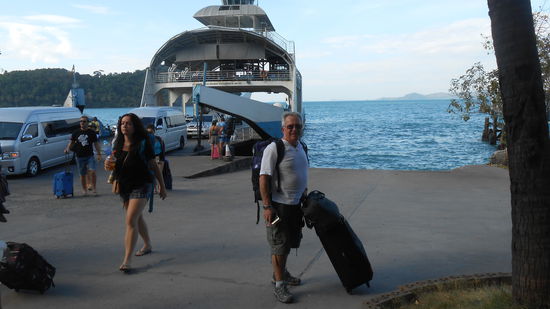 Ankunft am Pier in kho Chang