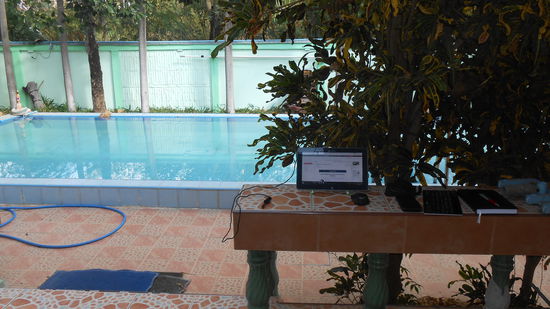 Ein schönes und ruhiges Plätzchen um Reiseberichte zu schreiben.