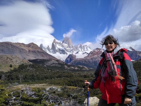 Und hier ist es geschafft. Der Wind ist eiskalt und bläst einen fast um.