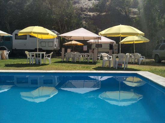 Was für eine Wohltat bei dieser Hitze, Stellplatz mit Pool