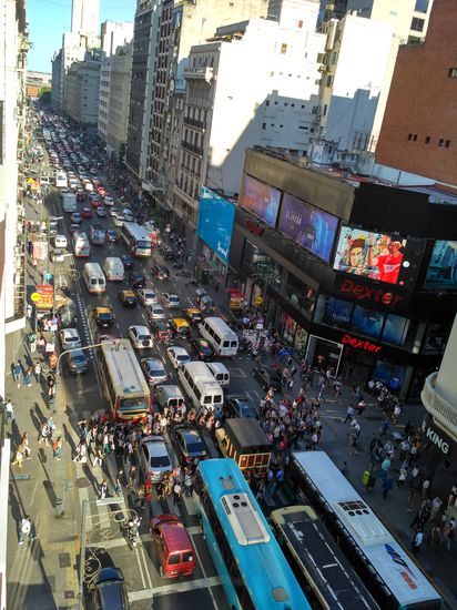 Blick von unserem Zimmer im 8. Stock