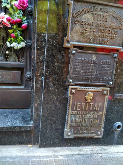 Don't cry for me, Argentina! Hier liegt die legendäre Eva Perón.