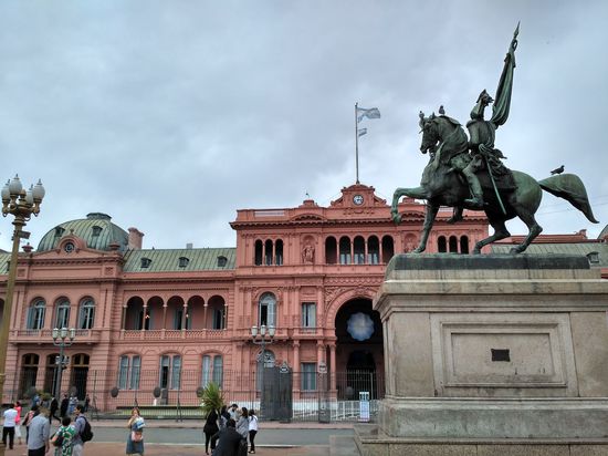 Das rosa Haus. Der Präsidentenpalast.