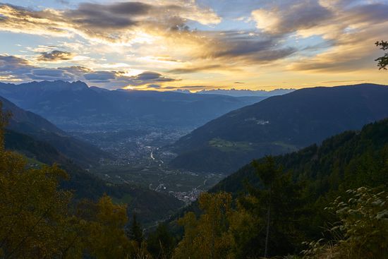 Sonnenaufgang über der Sellagruppe, das frühe Aufstehen hat sich schon gelohnt.