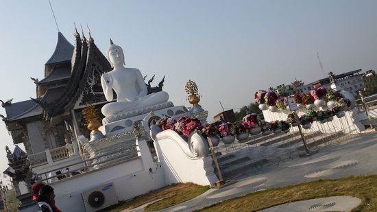 Eindrucksvoller Tempel in Bodhgaya.