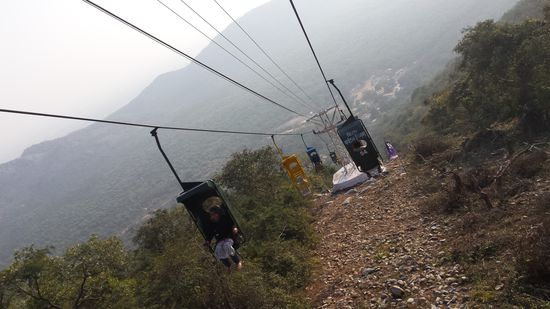 Der gute alte Sessellift, brachte mich sicher wieder nach unten.