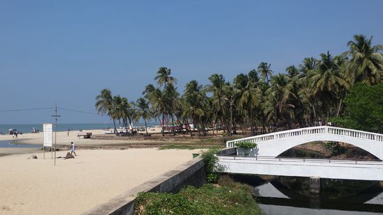 Zugang zum Colva Beach.