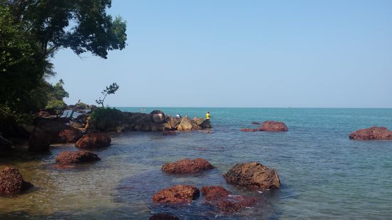 Am Rande des Fischerdorfes.