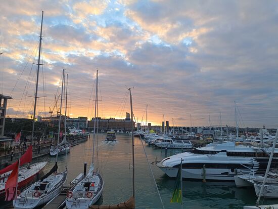 Abschiedshimmel in Auckland