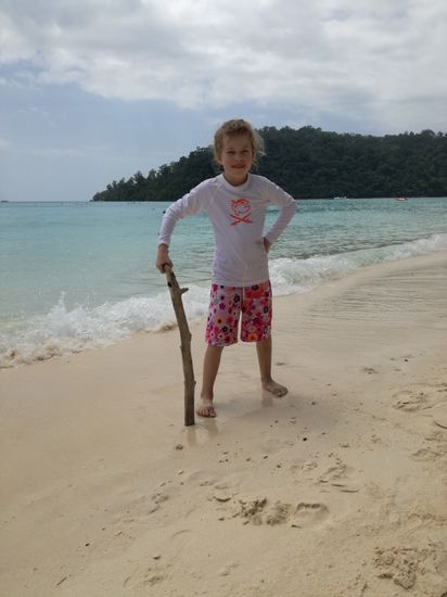 Melina sagt: Hier ist der schönste Strand