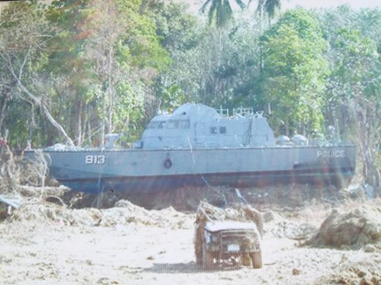 So wurde das Boot angeschwemmt